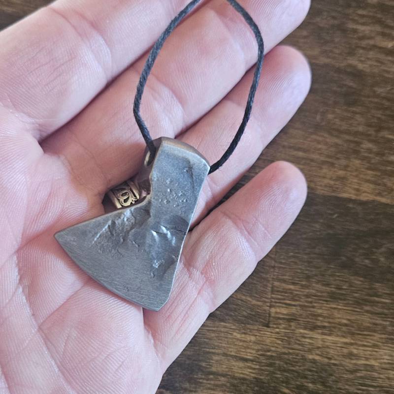 Hand-forged Axe Pendant