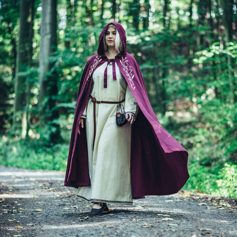 Medieval Viking Cloak "Lyra" Red
