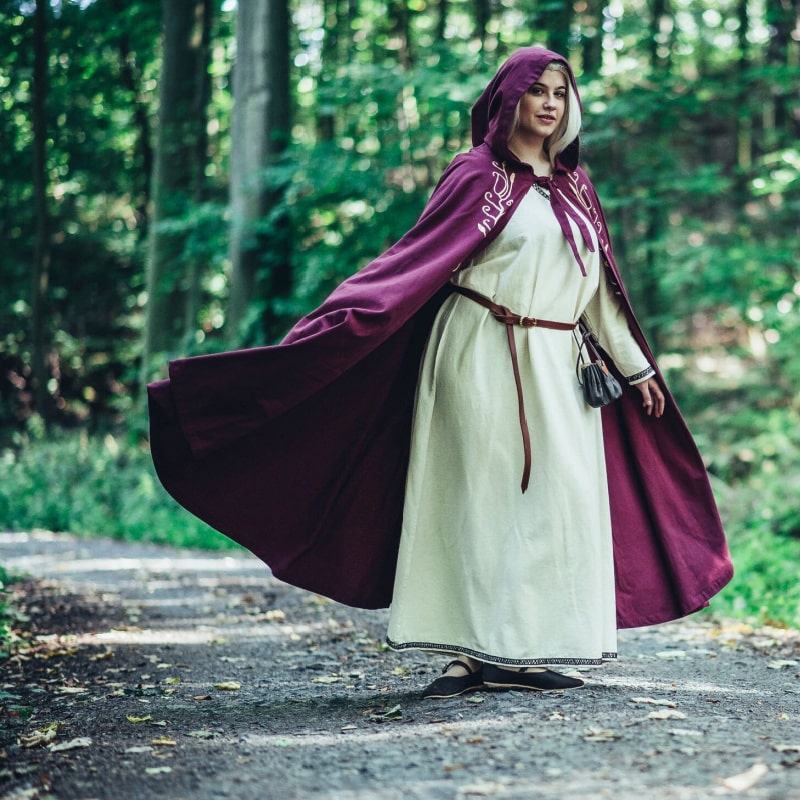 Medieval Viking Cloak "Lyra" Red