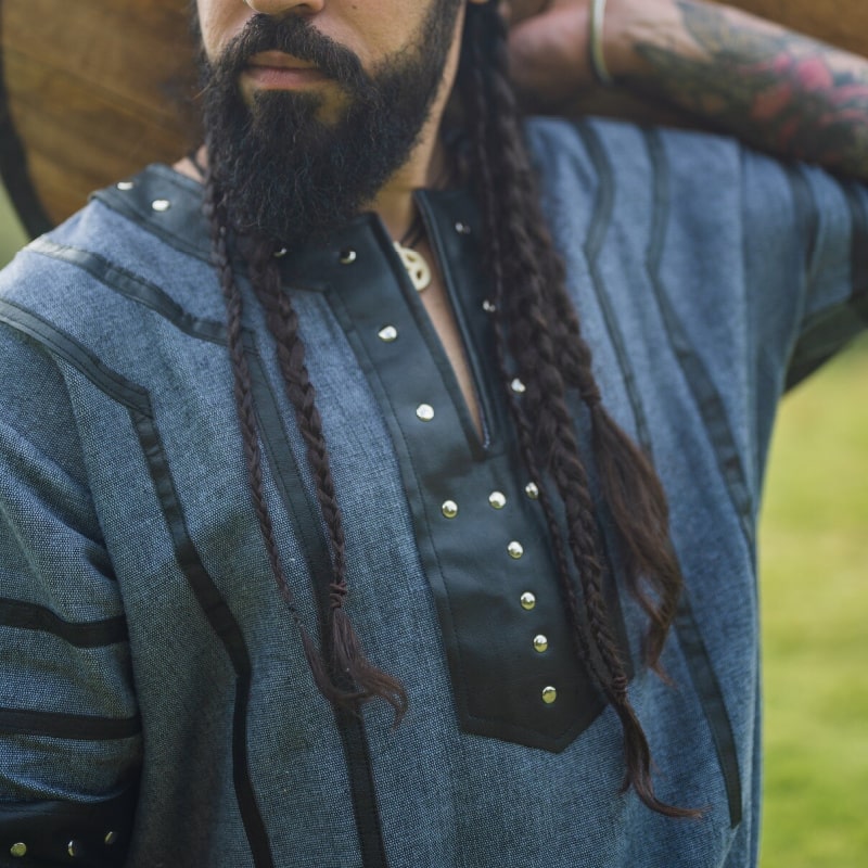 Rollo Leather Trimmed Viking Tunic