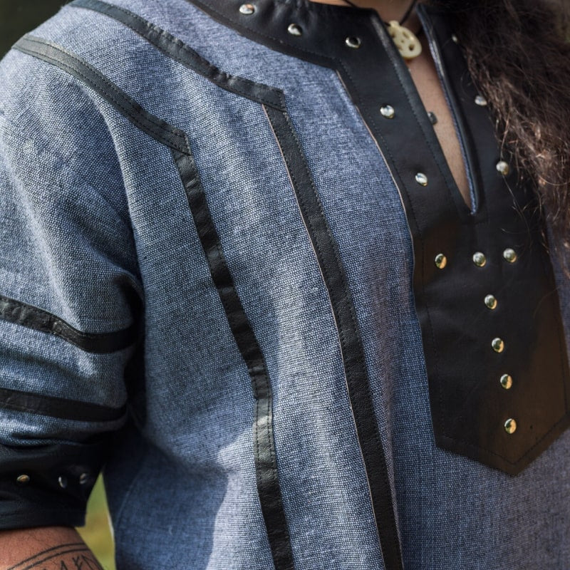 Rollo Leather Trimmed Viking Tunic