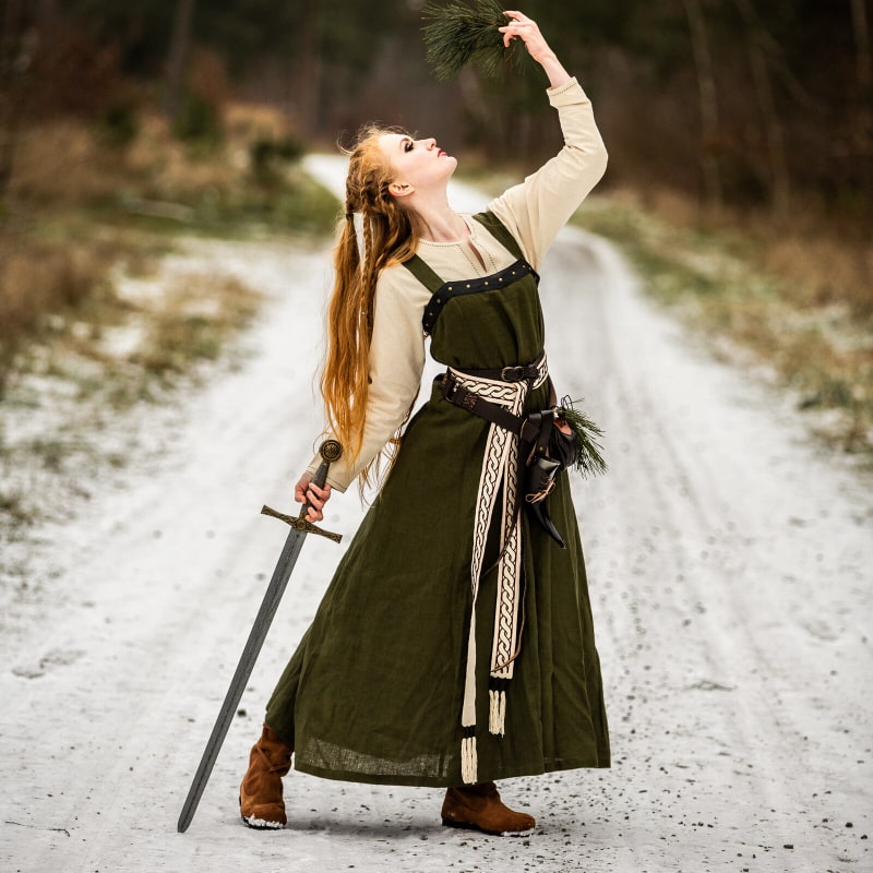Viking Linen Overdress Alena