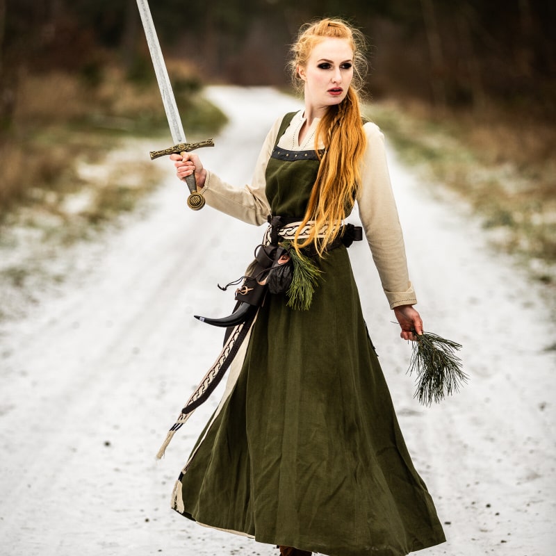 Viking Linen Overdress Alena