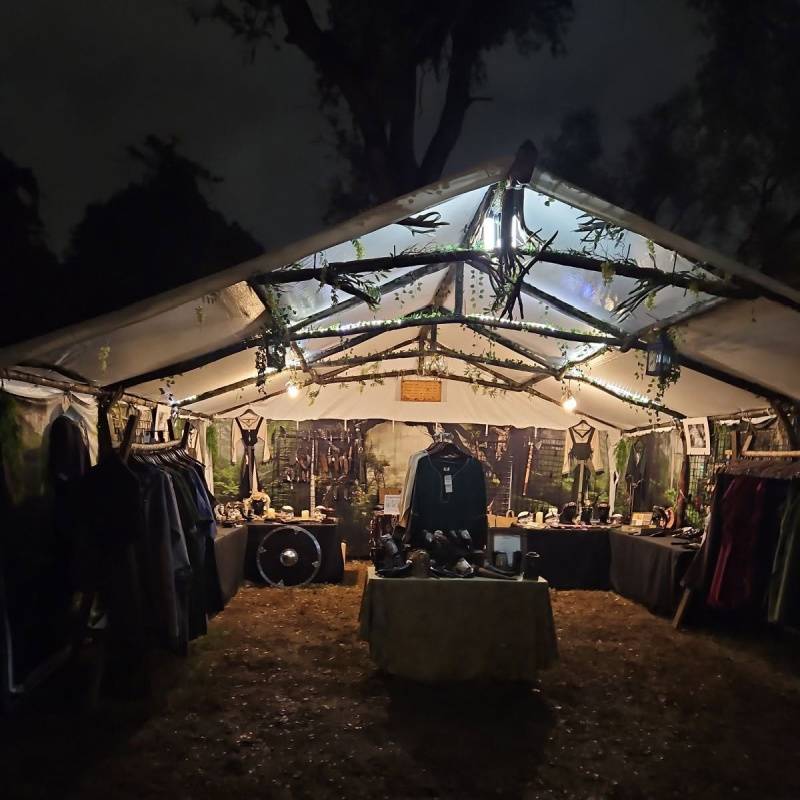 Viking event at night