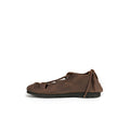 Nubuck Leather Ankle Boots with Cross-Lacing