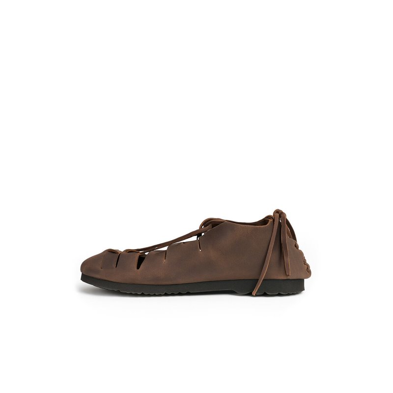Nubuck Leather Ankle Boots with Cross-Lacing