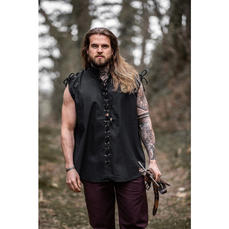 Ott Sleeveless Lace-Up Shirt