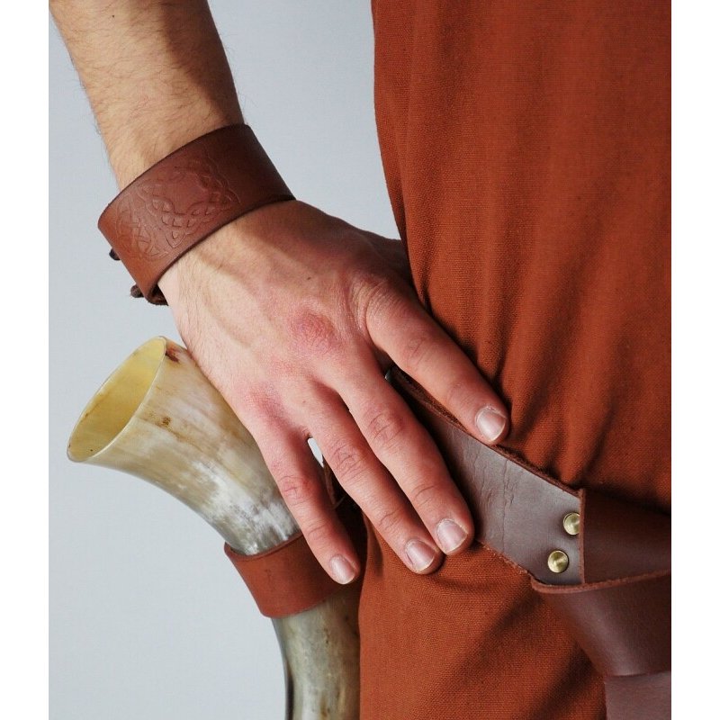 Celtic Embossed Leather Bracelet - Product image 2