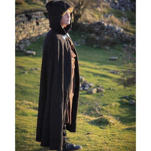 Children's Dragon-Clasp Wool-Blend Cape