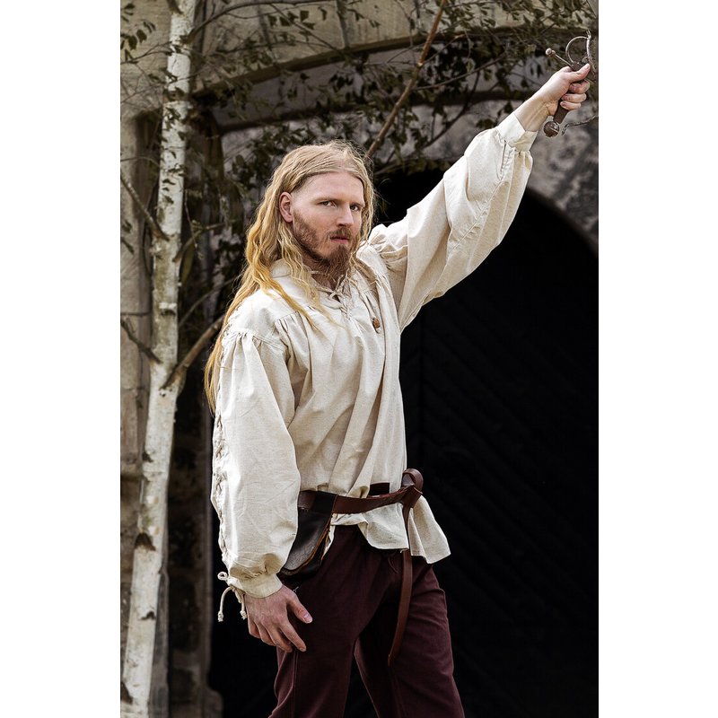 Julius Medieval Lace-Up Shirt