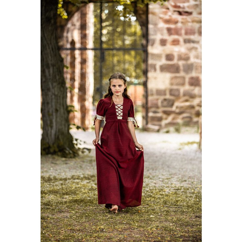 Denise Medieval V-Neck Summer Dress with Lacing - Product image 4