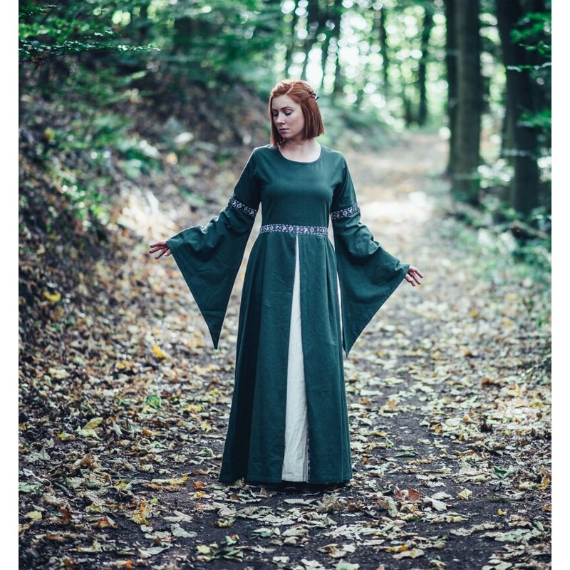 Ava Autumn Dress — Medieval-Inspired Cotton Gown