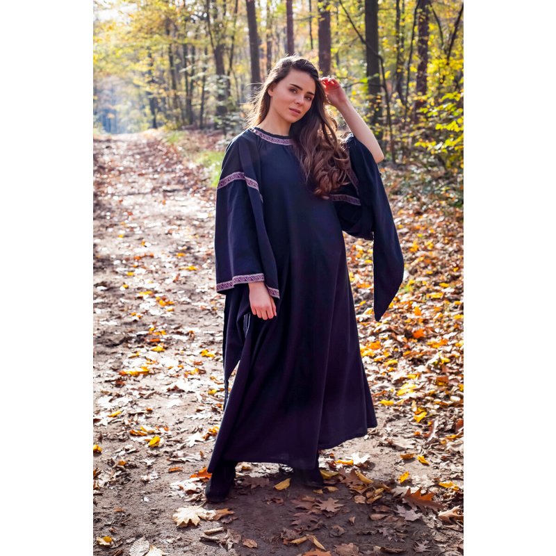 Ida Trumpet-Sleeve Medieval Dress
