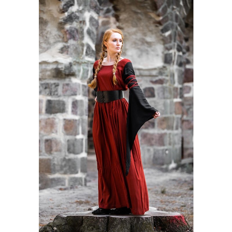 Dorell Medieval Dress — Trumpet Sleeves & Back Lacing