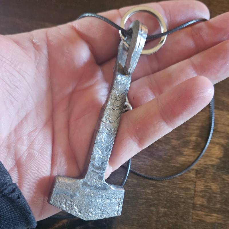 Hand-forged Mjolnir (Keychain/Necklace)