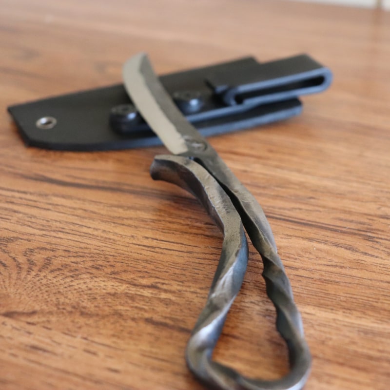 Hand-Forged 5160 Steel Knife – Handmade by Sigr