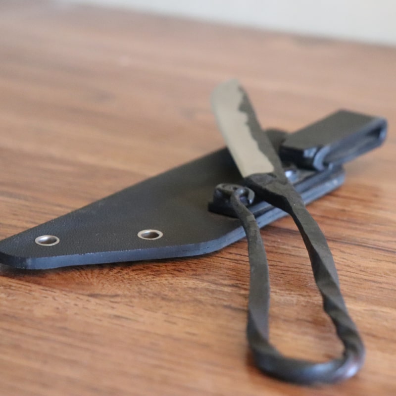 Hand-Forged 5160 Steel Knife – Handmade by Sigr