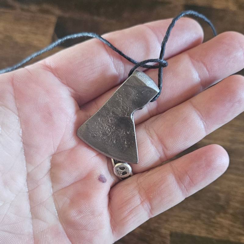 Hand-forged Axe Pendant