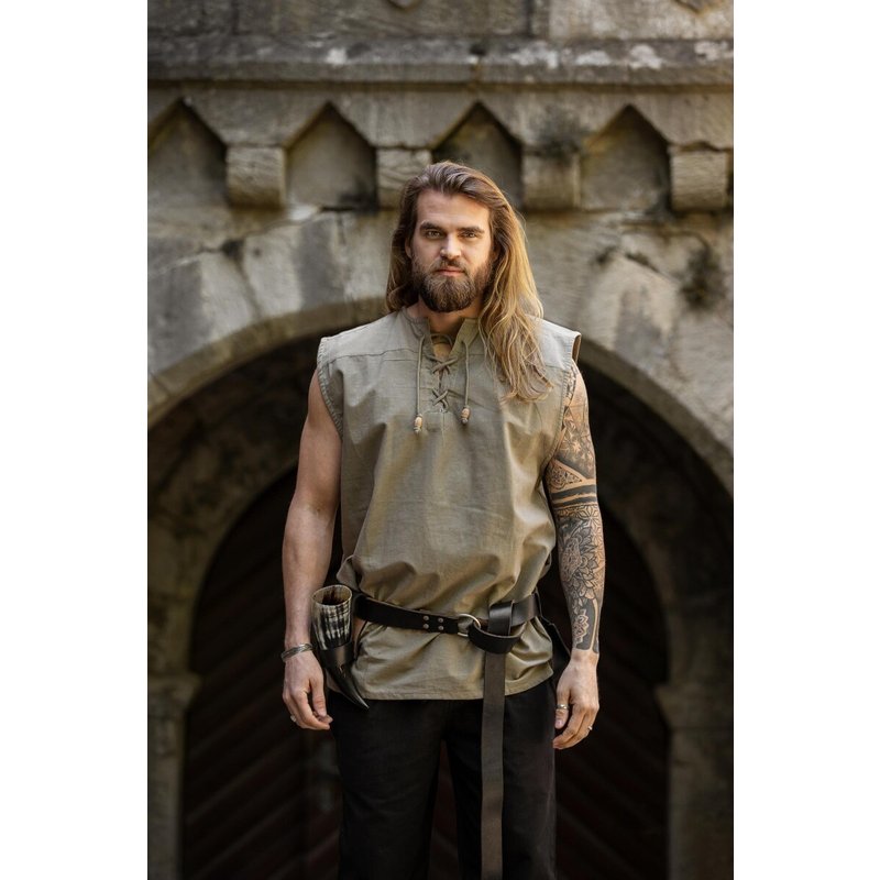 Sleeveless Medieval Lace-Up Shirt “Jean”