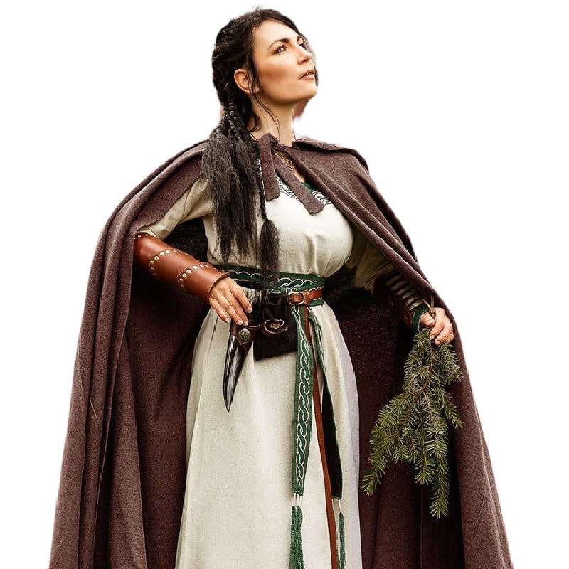 Frantz Medieval Viking Cloak – Hooded Cotton Cloak - Product image 2