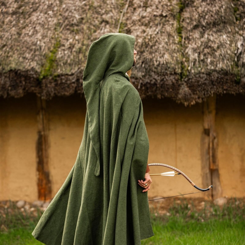 Frantz Medieval Viking Cloak – Hooded Cotton Cloak - Product image 8