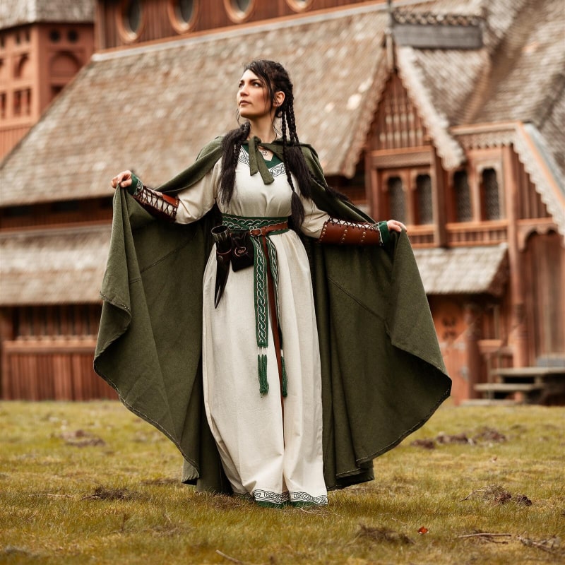 Frantz Medieval Viking Cloak – Hooded Cotton Cloak - Product image 6