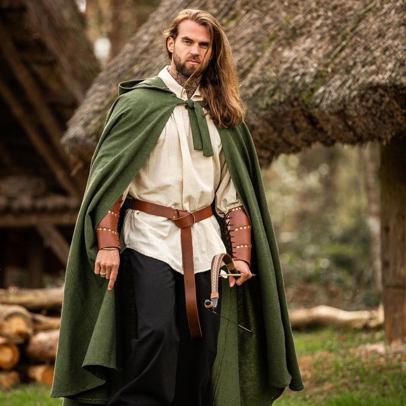 Frantz Medieval Viking Cloak – Hooded Cotton Cloak - Product image 7