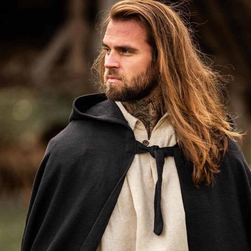 Frantz Medieval Viking Cloak – Hooded Cotton Cloak - Product image 10