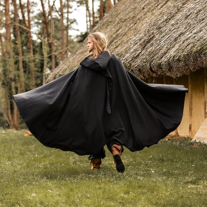 Frantz Medieval Viking Cloak – Hooded Cotton Cloak