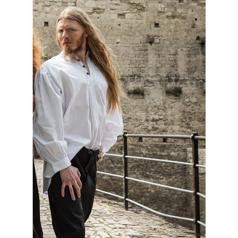 Oswald Pleated Pintuck Shirt with Wooden Buttons - Product image 2