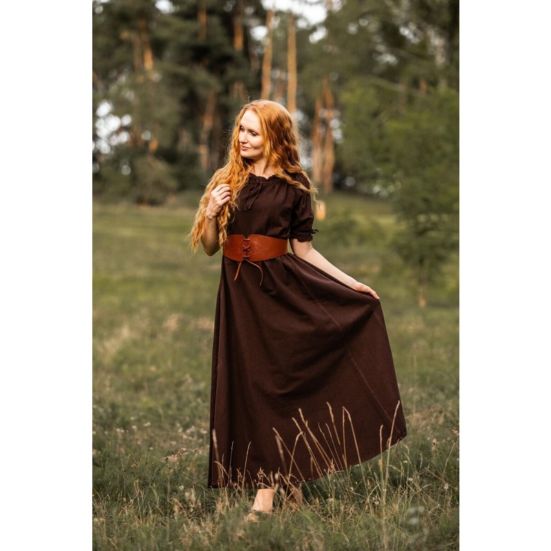 Melisande Floor-Length Short-Sleeved Medieval Dress - Product image 4