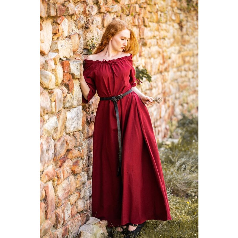 Melisande Floor-Length Short-Sleeved Medieval Dress