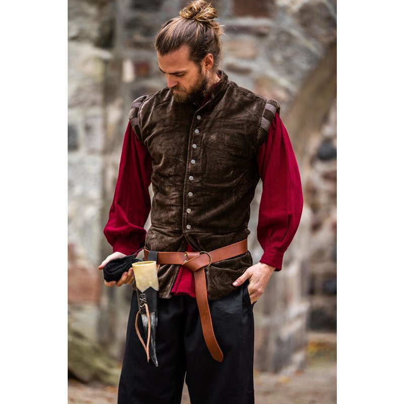 Pierre Velvet Doublet — Sleeveless, High Collar - Product image 2