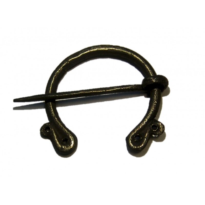 Small Hand-Forged Viking Brooch — Bronze or Brass, Nickel-Free, approx. 4 cm - Product image 3