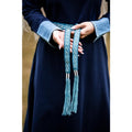 Vigga braided embroidered tie belt