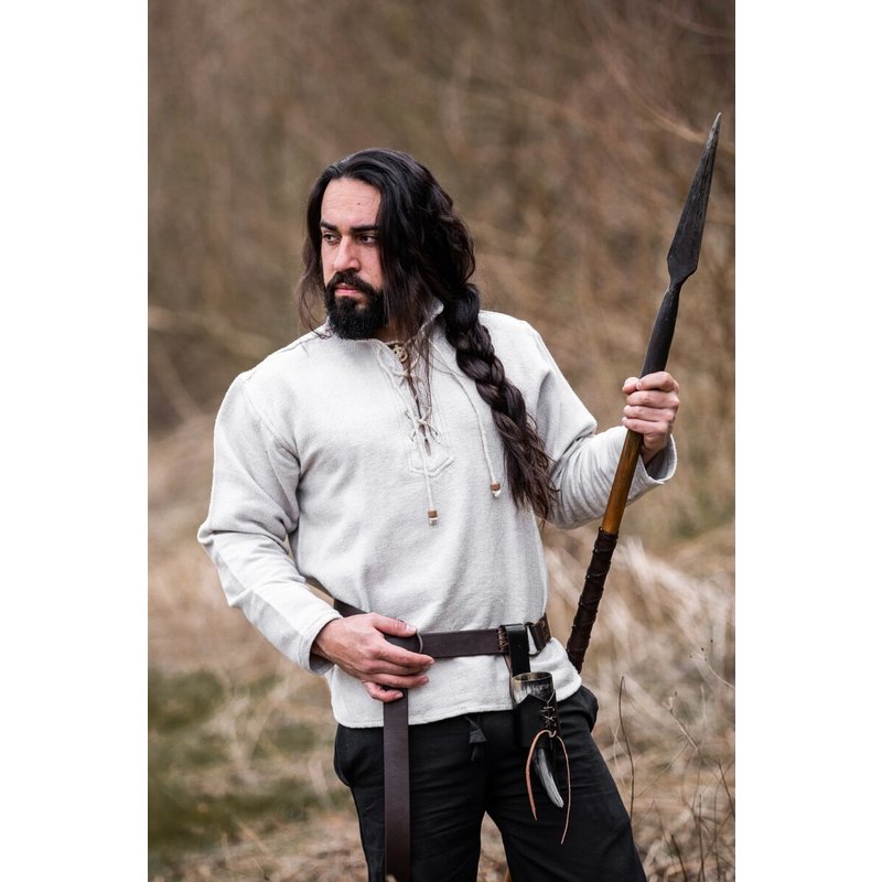 Ingolf Handwoven Cotton Lace‑Up Shirt - Product image 3