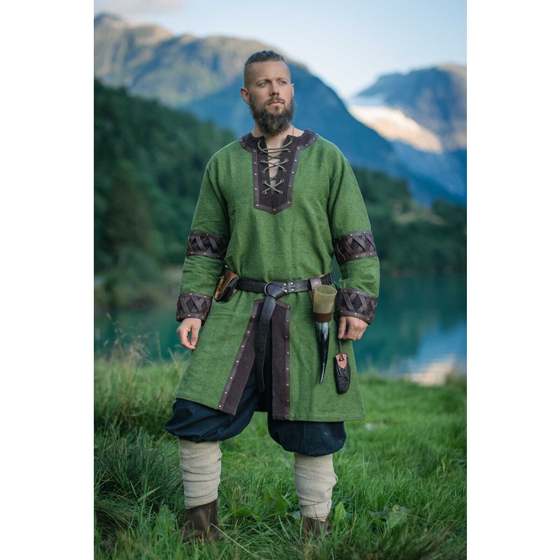 Leif Viking Tunic with Leather Appliqués - Product image 2