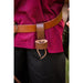 HH Leather Drinking Horn Holder with Belt Loop