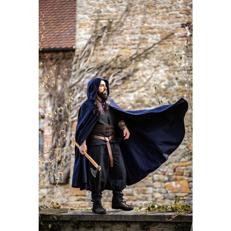 Classic Medieval Cloak Elinor — Short Hood, Front Tie - Product image 3