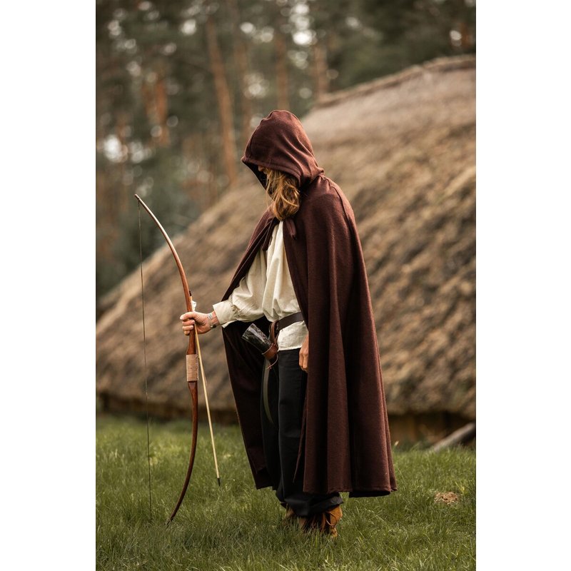 Classic Medieval Cloak Elinor — Short Hood, Front Tie - Product image 2