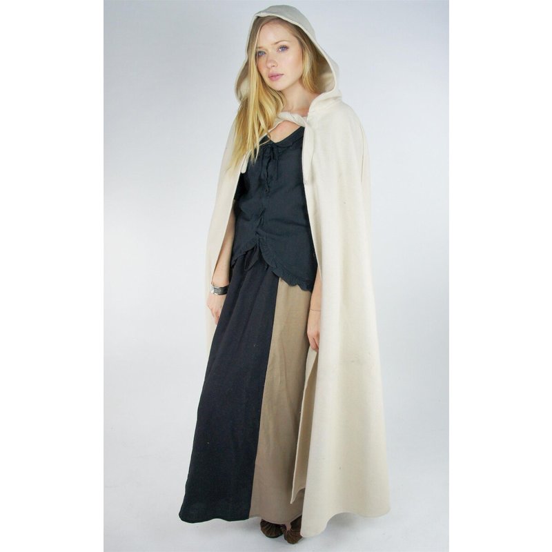 Classic Medieval Cloak Elinor — Short Hood, Front Tie - Product image 7