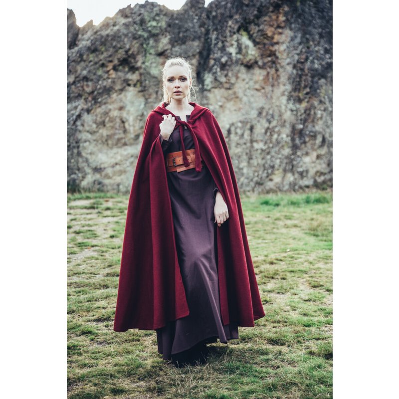 Classic Medieval Cloak Elinor — Short Hood, Front Tie - Product image 6
