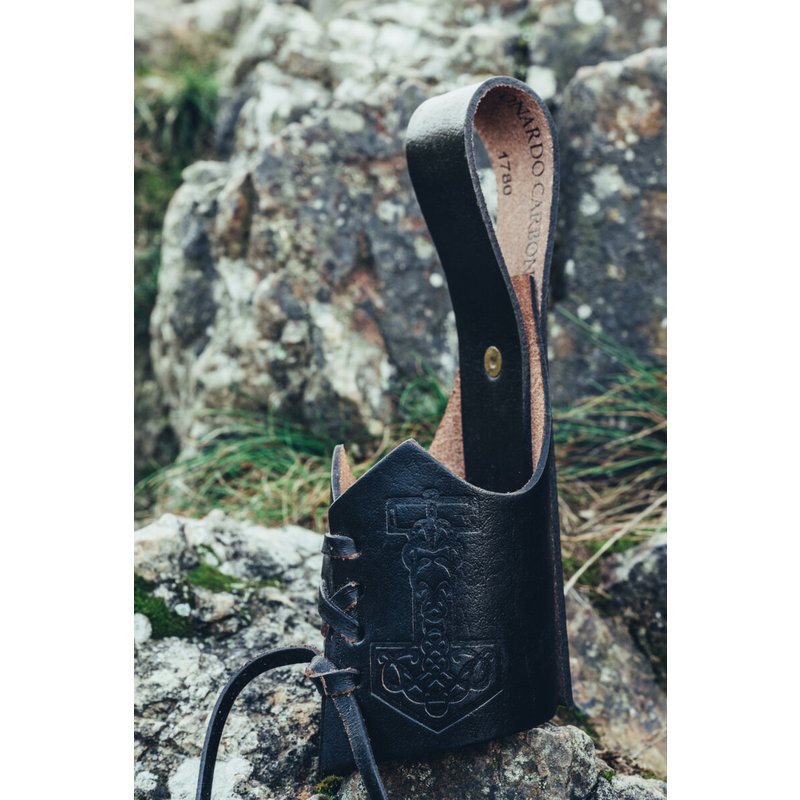Leather Drinking Horn Holder — Thor's Hammer Haldor - Product image 2
