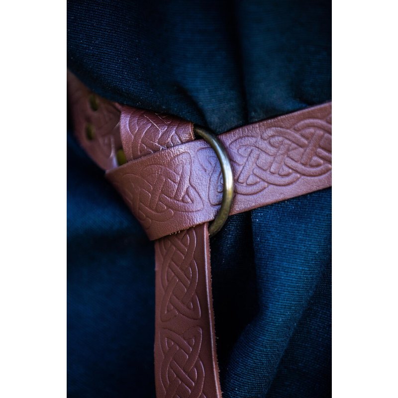 Kendell Leather Ring Belt with Continuous Celtic Embossing - Product image 2