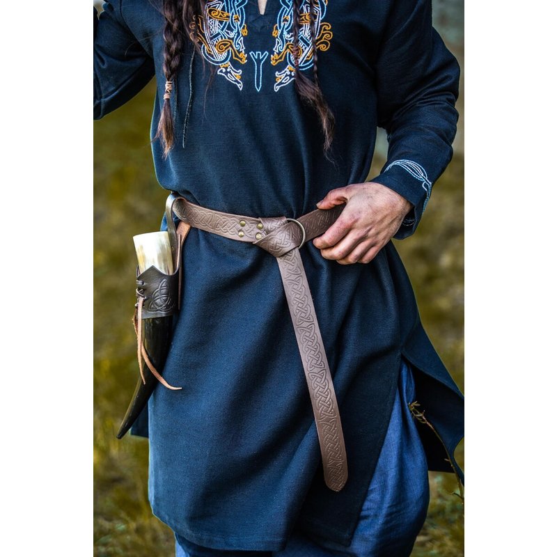 Kendell Leather Ring Belt with Continuous Celtic Embossing - Product image 3