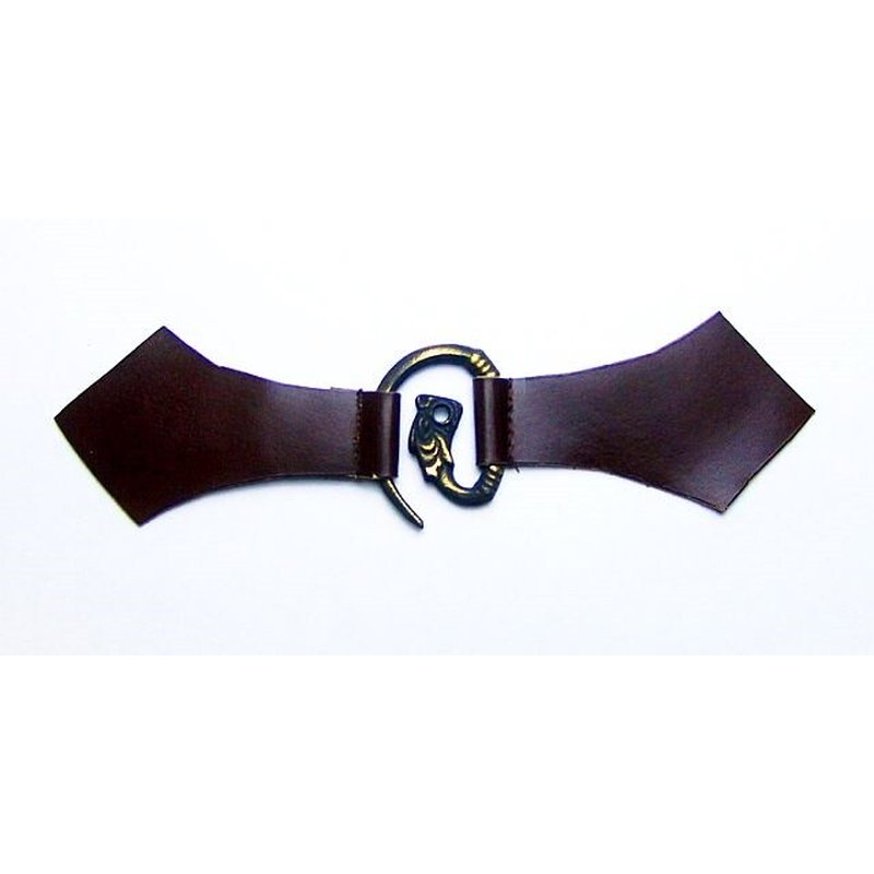 Dragon Head Metal Clasp with Leather