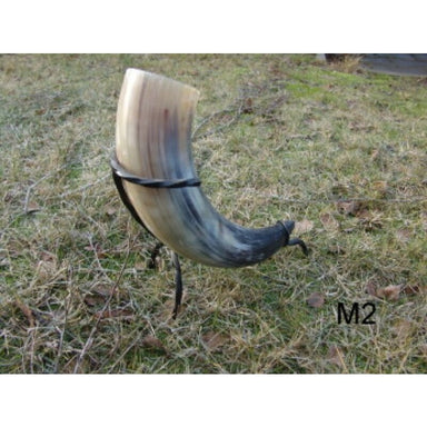 Iron Drinking Horn Stand — Fits 700 ml–1 L Horns