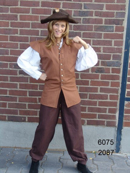 Medieval breeches "Gerold" Dark brown S