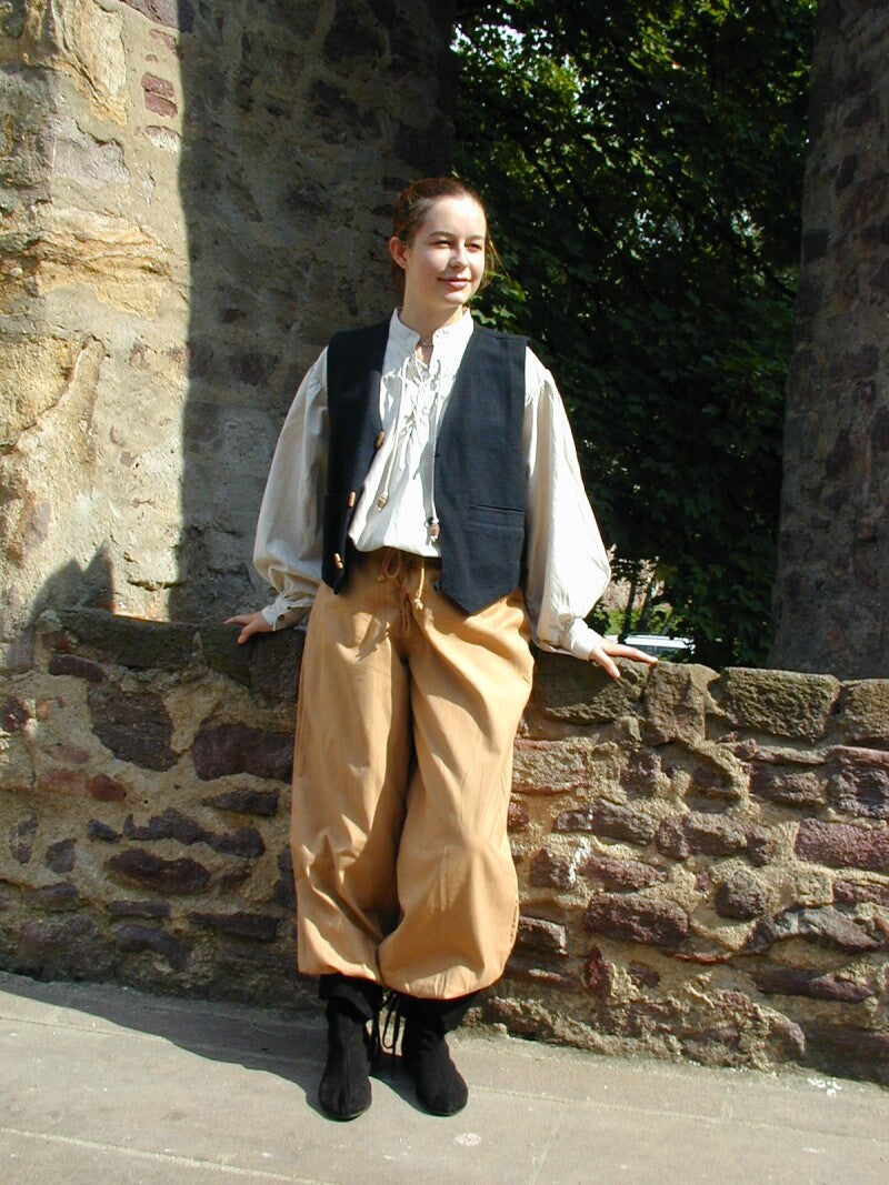 Medieval breeches "Gerold" honey brown S