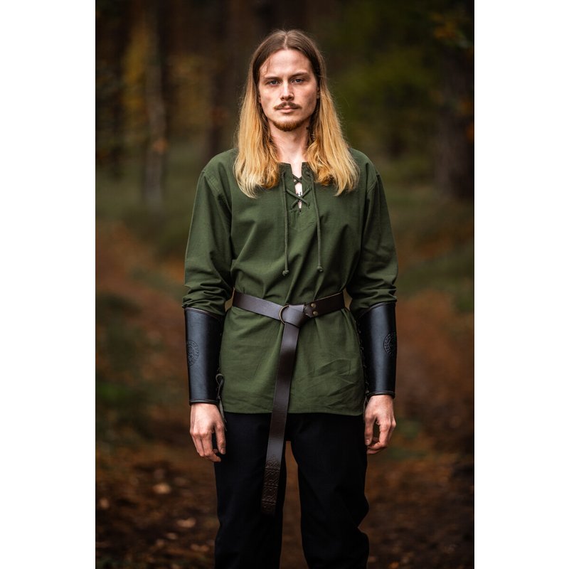 Otto Medieval Shirt — Laced Round Neck, 10 cm Side Slits - Product image 3